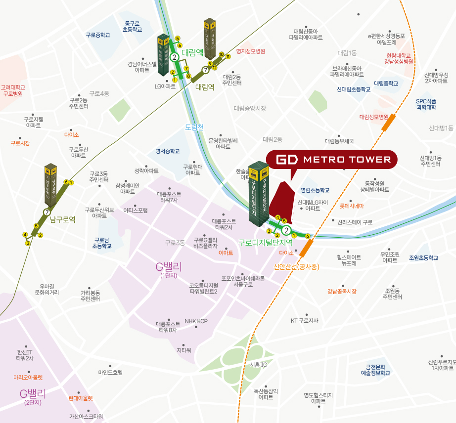 오시는길